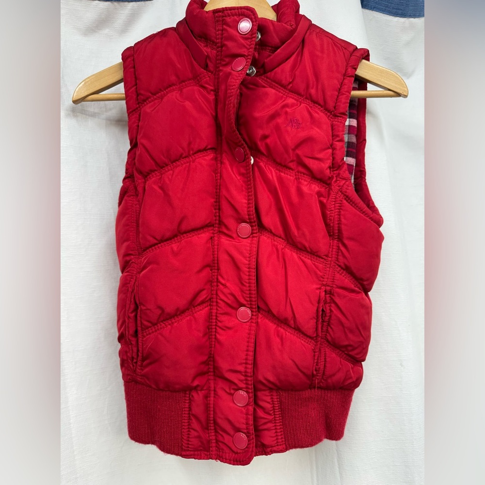 Aeropostale Big Kids vest, flannel lined, size small